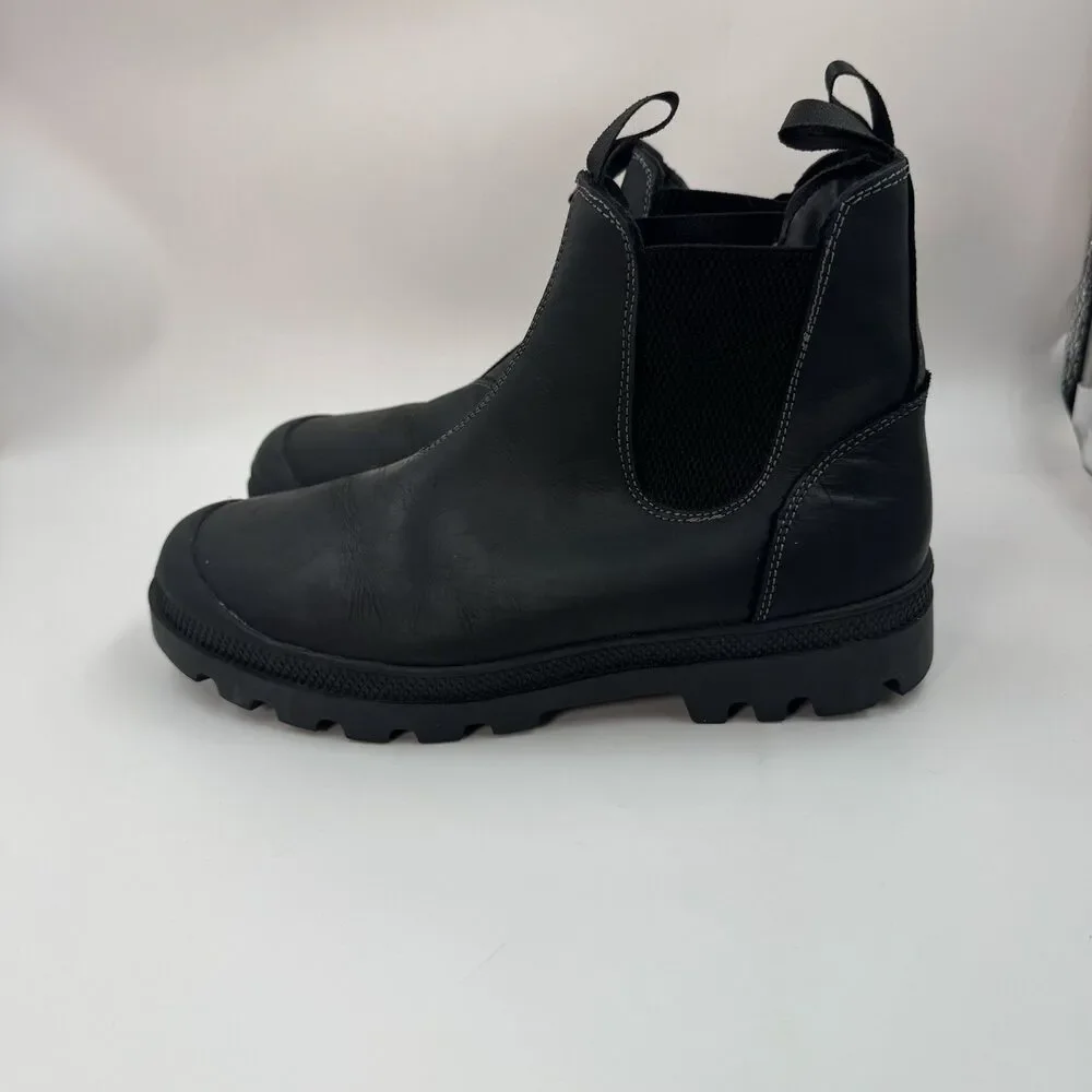 Steve Madden Insulate Waterproof Chelsea Boots Black Leather Men’s Size 8